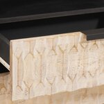 vidaXL Cabinet de chevet Blanc 50 x 33 x 60 cm Bois de mangue massif