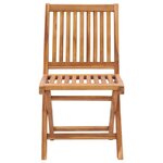 vidaXL Chaises pliantes (lot de 2) avec coussins verts  en bois de teck massif