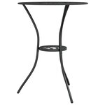 vidaXL Ensemble de bistro 3 Pièces Aluminium coulé Noir