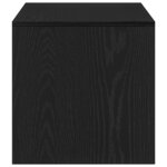 vidaXL Meuble TV chêne noir 100x40x40 cm bois d'ingénierie