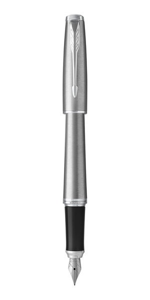 PARKER Urban Stylo plume Métro métallique Plume moyenne encre bleue Coffret cadeau