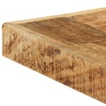 vidaXL Table à manger 160x80x75 cm Bois de manguier massif brut