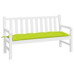 vidaXL Coussin de banc de jardin vert brillant 150x50x7cm tissu oxford