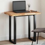vidaXL Dessus de table rectangulaire 60x50x4 cm bois massif d'acacia