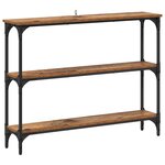 vidaXL Table console avec étagère Bois ancien 100 x 22.5 x 75 cm