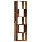 vidaXL Bibliothèque vieux bois 45x24x159 cm bois d'ingénierie
