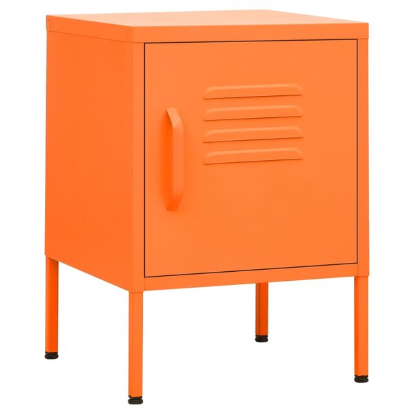 vidaXL Table de chevet Rose 35x35x51 cm Acier