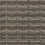 vidaXL Chaise longue avec auvent et coussins gris résine tressée