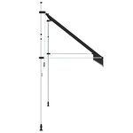 vidaXL Auvent manuel rétractable 350 cm Anthracite