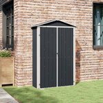 vidaXL Abri de jardin Anthracite 116x45x175 cm Acier galvanisé