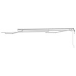 vidaXL Auvent Blanc 3 x 2 5 m Métal