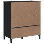 vidaXL Bibliothèque VIKEN noir 80x40x90 cm bois d'ingénierie