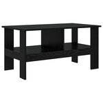 vidaXL Table basse Chêne noir 90 x 50 x 45 cm Bois d'ingénierie