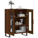 vidaXL Buffet chêne marron 69 5x34x90 cm bois d'ingénierie
