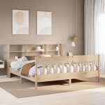 vidaXL Cadre de lit sans matelas 200x200 cm bois massif de pin