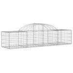 vidaXL Paniers à gabions arqués 20 Pièces 200x50x40/60 cm fer galvanisé