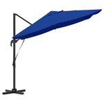 vidaXL Parasol cantilever bleu azur Bleu azur