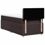 vidaXL Sommier à lattes de lit avec matelas Marron foncé 90x200 cm