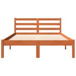 vidaXL Cadre de lit sans matelas cire marron 150x200cm bois pin massif