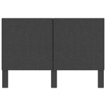 vidaXL Tête de lit Gris foncé Tissu 140x200 cm