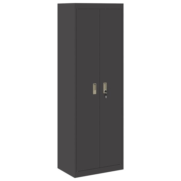 vidaXL Armoire de rangement 2 Pièces Noir 60 x 40 x 180 cm Acier
