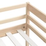 vidaXL Cadre de lit bois de pin massif 90x200 cm