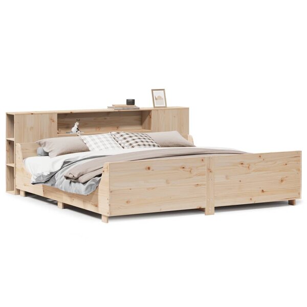 vidaXL Cadre de lit sans matelas 180x200 cm bois massif de pin