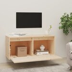 vidaXL Armoire murale 80x30x35 cm Bois de pin massif