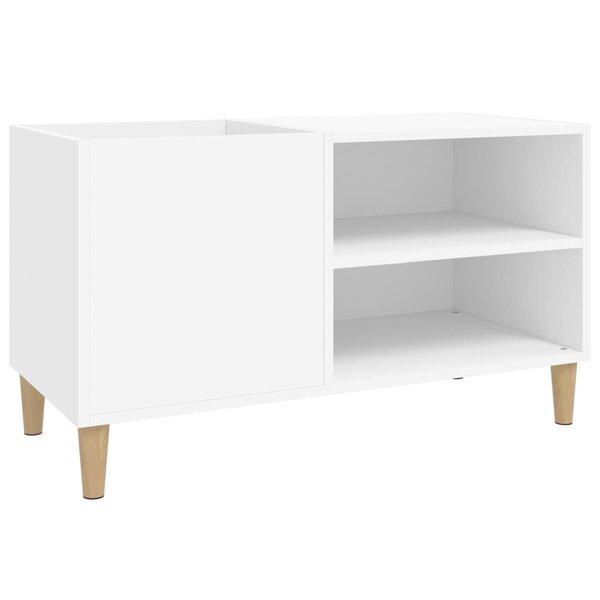 vidaXL Armoire à disques blanc 84 5x38x48 cm bois d'ingénierie