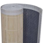vidaXL Tapis rectangulaires Bambou naturel 2 Pièces 120x180 cm