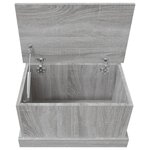 vidaXL Boîte de rangement sonoma gris 50x30x28 cm bois d'ingénierie