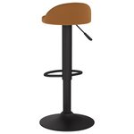 Vidaxl tabourets de bar 2 pcs marron velours