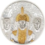 Pièce de monnaie en Argent 20 Dollars g 93.3 (3 oz) Millésime 2025 AZTEC EMPIRE (PRÉCOMMANDE)