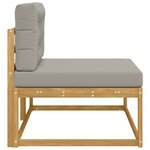 vidaXL Canapé d'extérieur en bout Blanc 115 x 83 x 73 cm Polyester