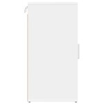 vidaXL Armoire à chaussures Blanc 32x35x70 cm Bois d’ingénierie