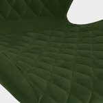 vidaXL Tabourets de bar lot de 2 vert foncé velours