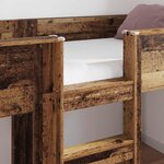 vidaXL Lit Superposé pour Enfants Bois ancien 90 x 200 cm