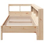 vidaXL Lit bibliothèque sans matelas 100x200 cm bois massif de pin