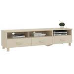 vidaXL Meuble TV HAMAR Marron miel 158x40x40 cm Bois massif de pin
