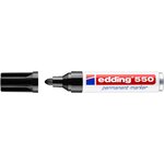 Marqueur Permanent 550 Pointe Ronde Noir 3-4 mm x 10 EDDING