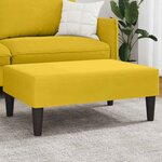 vidaXL Repose-pied jaune 77x55x31 cm velours