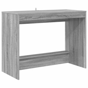vidaXL Bureau de lit Sonoma gris Bois d'ingénierie 100 x 45 x 75 cm
