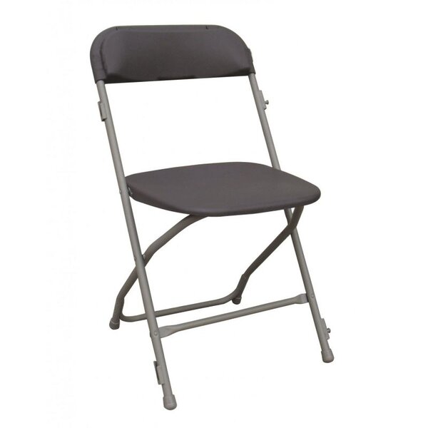 Chaise pliante modèle auteuil eco+2 m4 - lot de 8 - materiel chr pro - gris - polypropylène