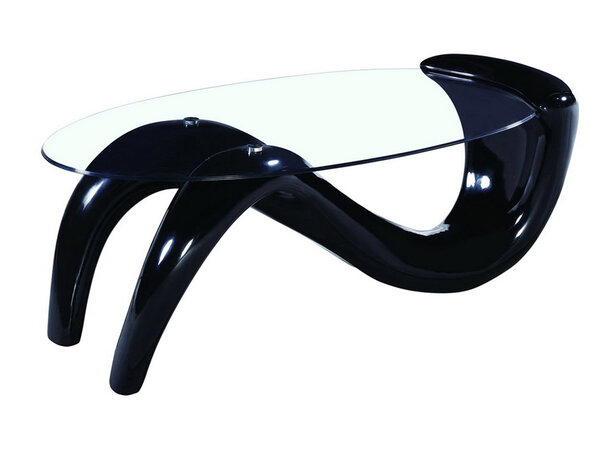 Table basse "Maya" - 127 x 65 x 46 cm - Noir