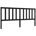 vidaXL Cadre de lit sans matelas noir 200x200 cm bois massif de pin
