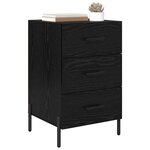 vidaXL Cabinet de chevet Chêne noir 40 x 40 x 66 cm Bois d'ingénierie