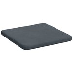 vidaXL Coussins de siège 4 Pièces Gris foncé 40 x 40 x 3 cm Velours