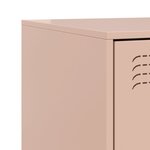 vidaXL Table de chevet rose 34 5x39x44 cm acier