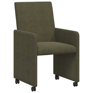 vidaXL Chaises de salle à manger 2 Pièces Vert armée 57 x 66 x 94 cm