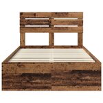 vidaXL Cadre de lit Bois ancien 120 x 200 cm Pin massif